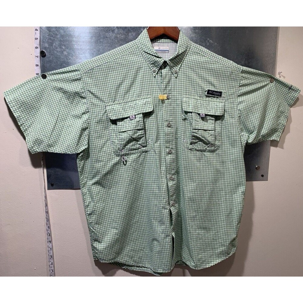 Columbia Super Bahama Performance Fishing Gear Omni-Shade Vented Short Sleeve M